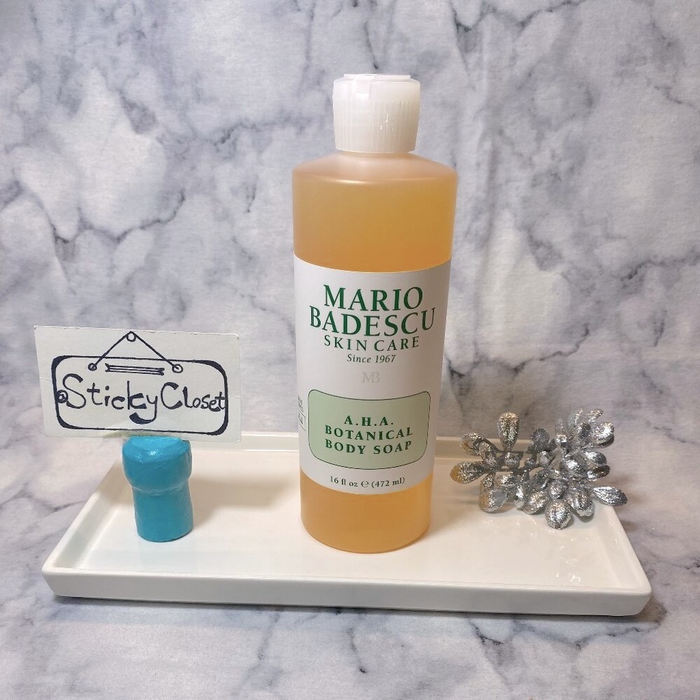 Mario Badescu Skincare-A.H.A. Botanical Body Soap Fruit Enzyme-Full 472ml-NEW